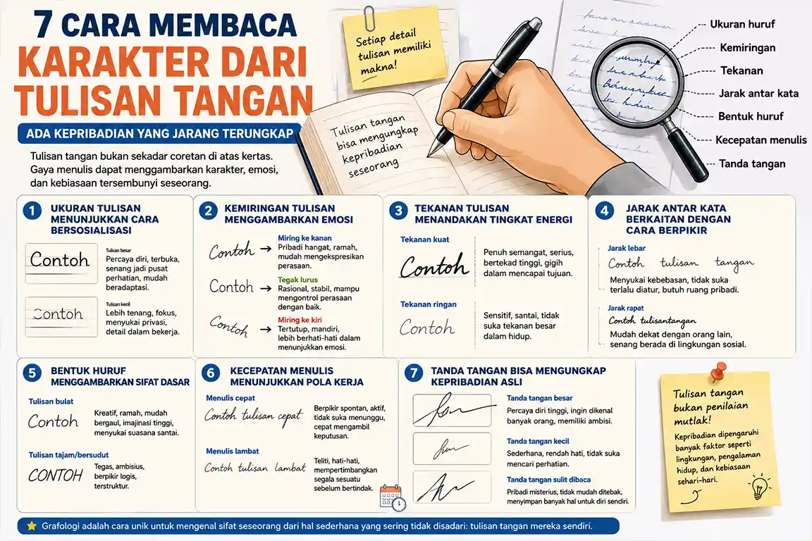 Cara Membaca Karakter dari Tulisan Tangan, Ungkap Sifat Asli Seseorang
