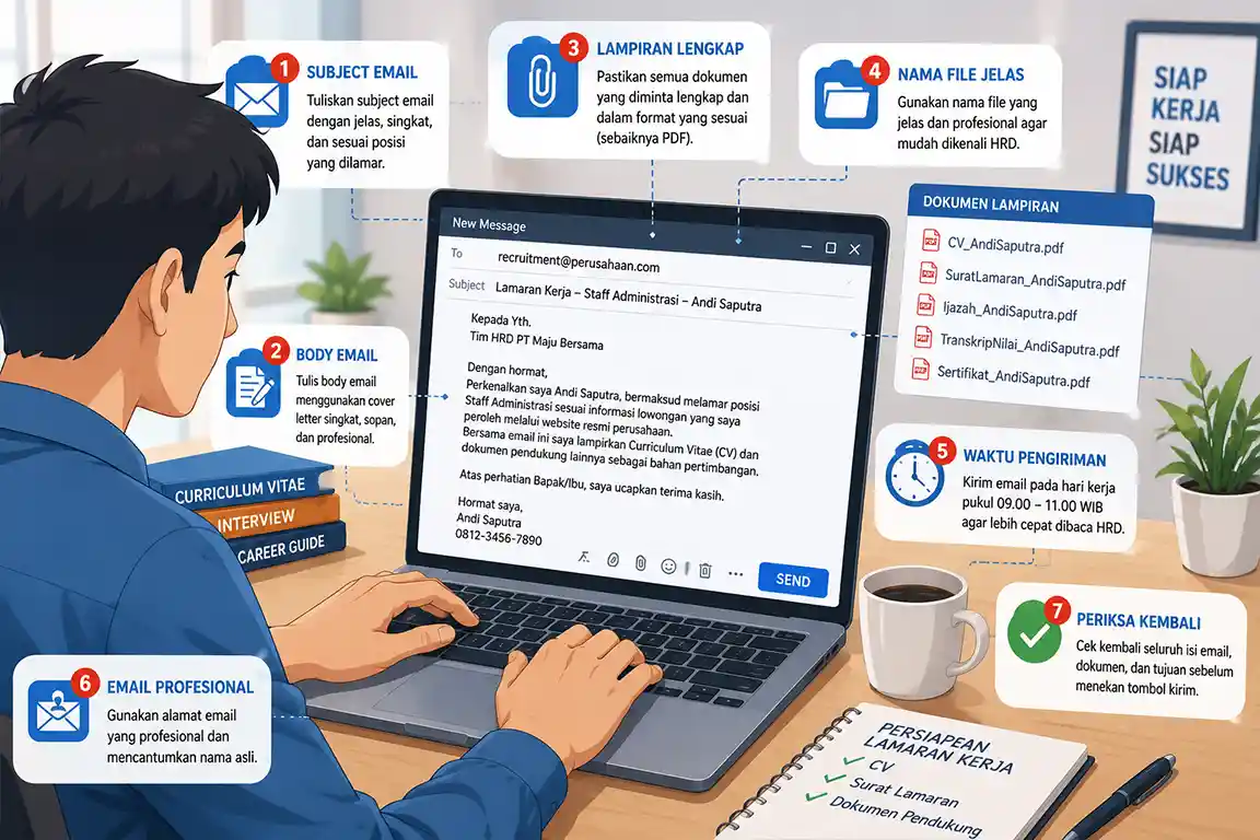 10 Contoh Surat Lamaran Kerja Terbaik 2025 + Template