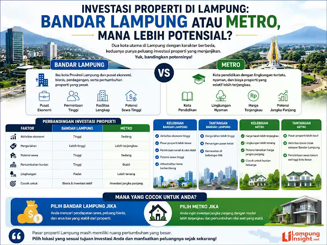 Investasi Properti Bandar Lampung atau Metro, Mana Lebih Potensial?
