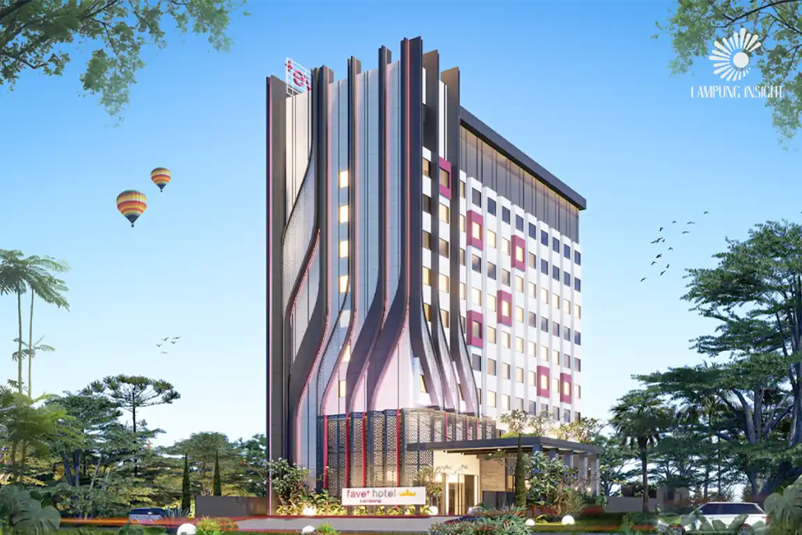 Bangunan fave+ Hotel Lampung di Jalan Sultan Agung Bandar Lampung