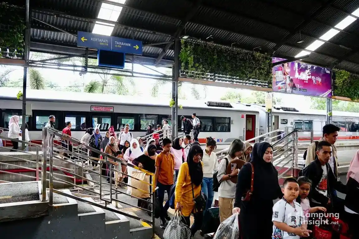 penumpang kereta api di Lampung meningkat tahun 2026