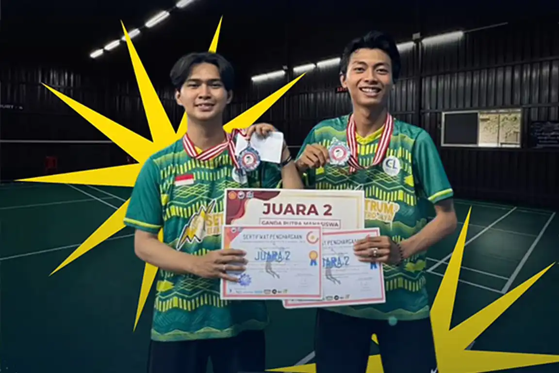 Mahasiswa Teknik Elektro ITERA Juara Bulutangkis