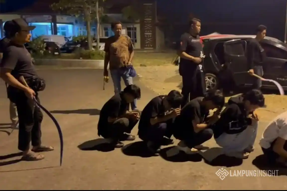 Tawuran Remaja Pringsewu, Polisi Amankan 6 Remaja Yang Terlibat Tawuran, Tiga Jadi Tersangka