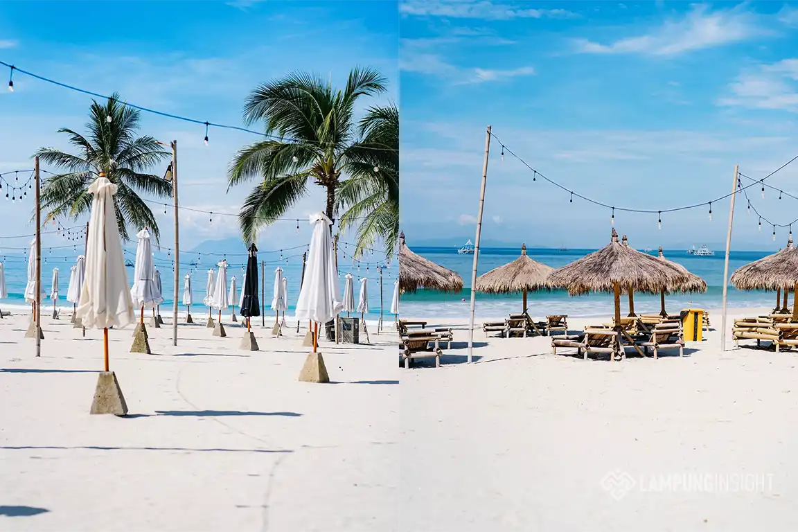 Rio by The Beach Lampung, Pantai Estetik dengan Pasir Putih dan Sunset Memukau di Kalianda