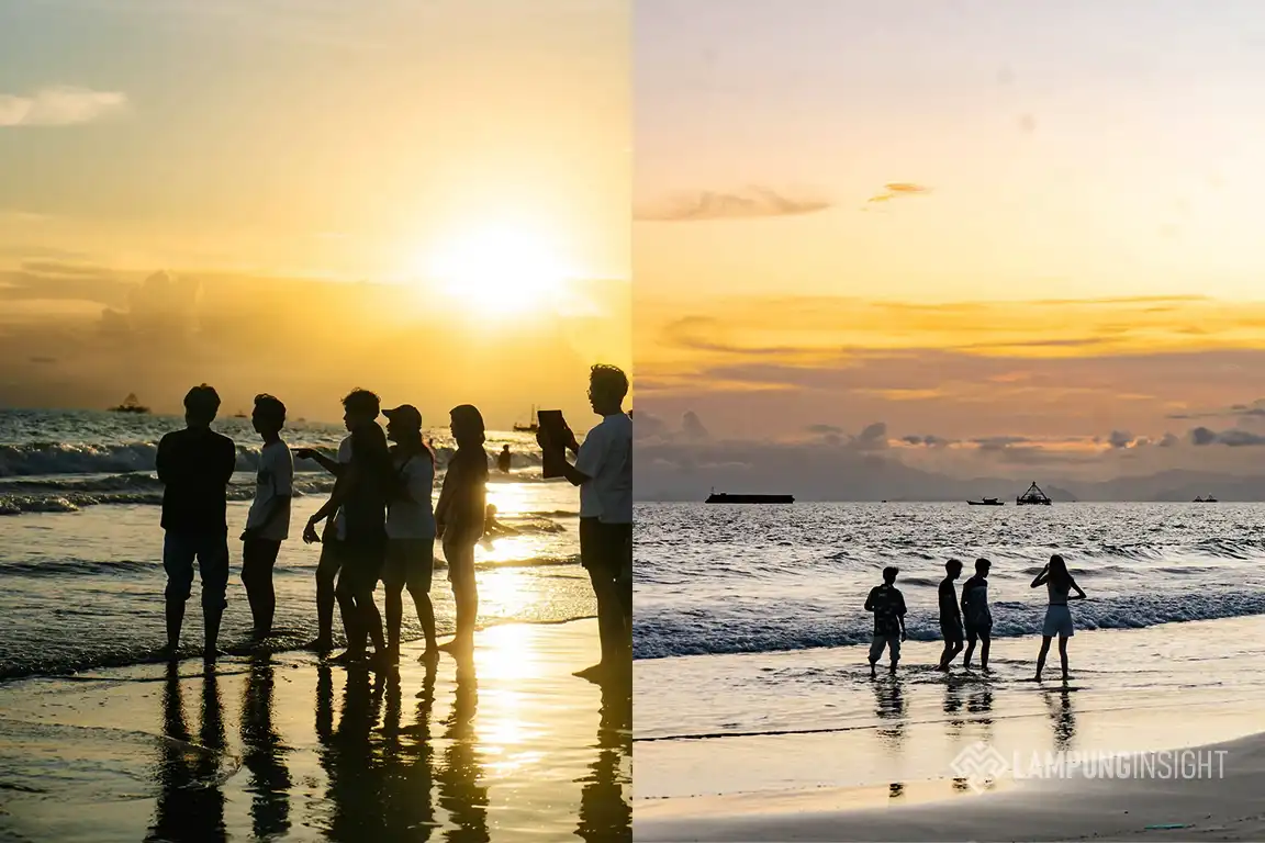 Rio by The Beach Lampung, Pantai Estetik dengan Pasir Putih dan Sunset Memukau di Kalianda