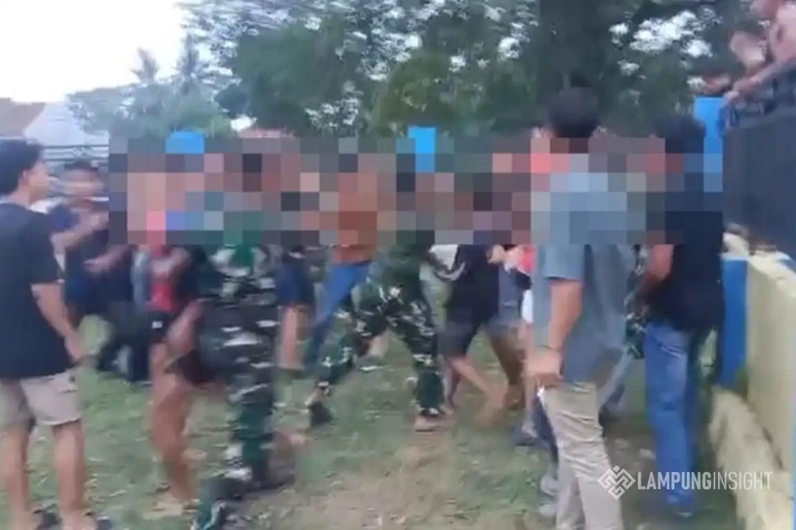 TNI dan Warga Lampung Utara Berdamai