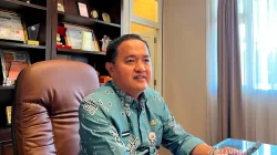 Kepala Disdikbud Lampung Thomas Amirico memberikan keterangan terkait hasil seleksi SPMB SMA Unggul 2026.