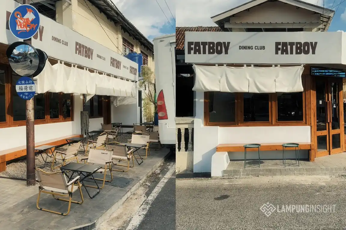 Fat Boy Dining Club Bandar Lampung, Kafe Baru Bernuansa Jalanan Jepang