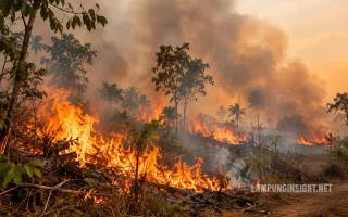 468 Hotspot Terdeteksi di Lampung, Mesuji Tertinggi dengan 126 Titik
