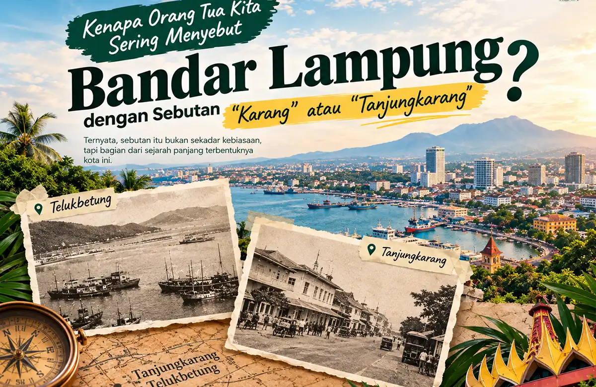 Alasan Bandar Lampung Masih Disebut “Karang” atau Tanjungkarang oleh Orang Tua