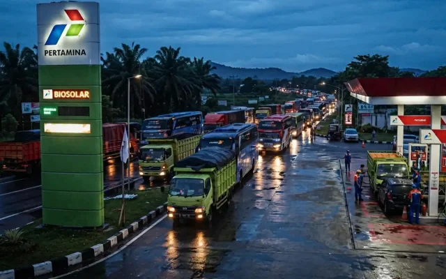 Antrean Biosolar di Lampung Mengular, Pertamina Tegaskan Tidak Ada Pengurangan Suplai