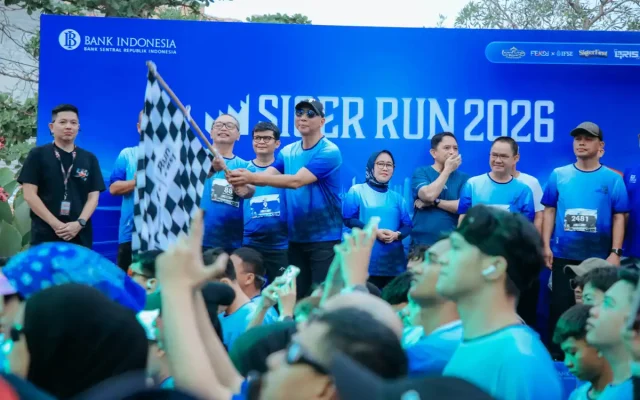 Gubernur Lampung Rahmat Mirzani Djausal Ikut Lari Bersama 2.500 Peserta Siger Run 2026