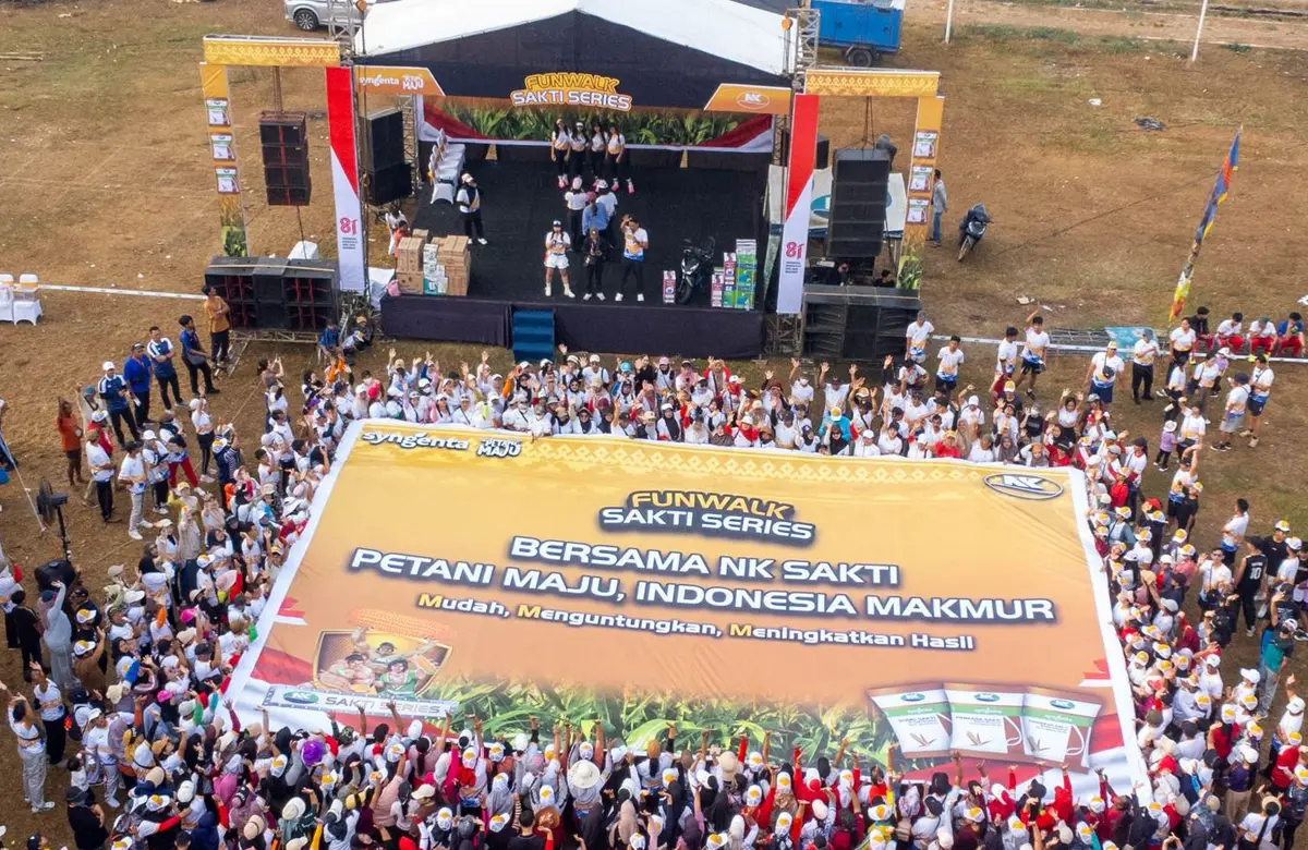 Funwalk NK Sakti Series 2026 Dikuti Hampir 3.000 Warga dan Petani di Lampung Timur