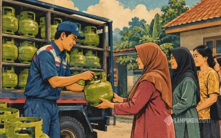 Distribusi elpiji 3 kg bersubsidi di Provinsi Lampung