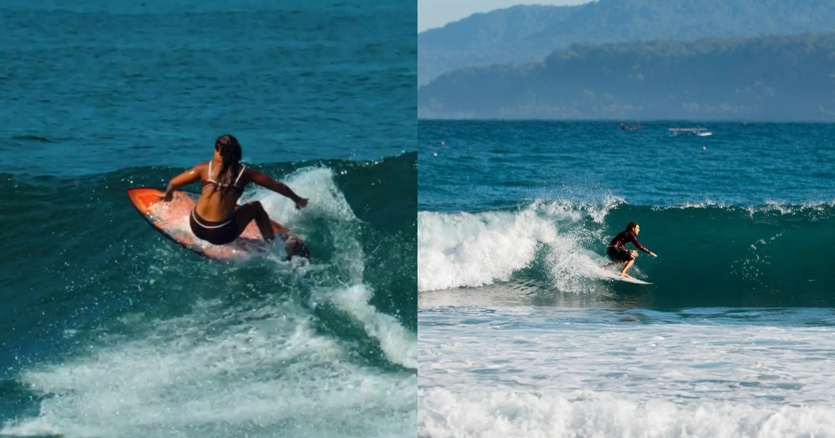 Pantai Mandiri Pesisir Barat Lampung dengan hamparan pasir dan ombak Samudra Hindia