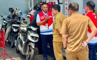 Pertamina dan Pemprov Lampung melakukan pemantauan stok BBM di SPBU di Lampung