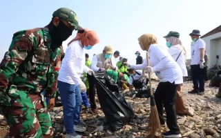 Universitas Lampung Gelar Pengobatan Gratis dan Bersih-Bersih di Pulau Pasaran