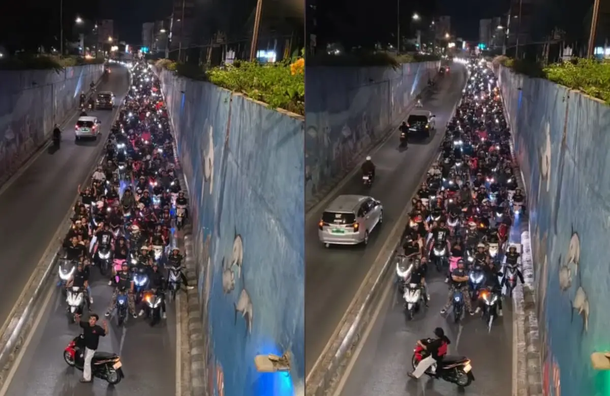 Viral Ratusan Pemotor Padati Underpass Unila Bandar Lampung, Polisi Soroti Knalpot Brong