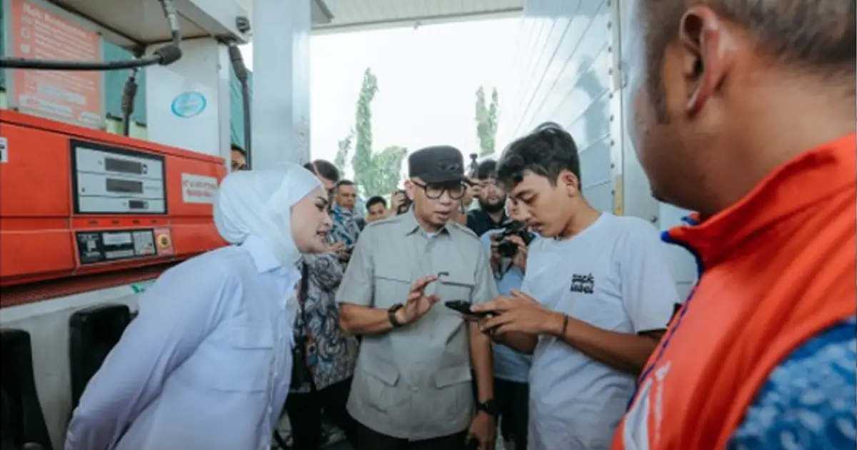 Gubernur Lampung dan Komisi XII DPR RI Sidak SPBU, Antrean BBM Disorot