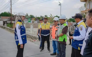 Jihan Nurlela Cek Jalan Bandar Jaya-Simpang Mandala
